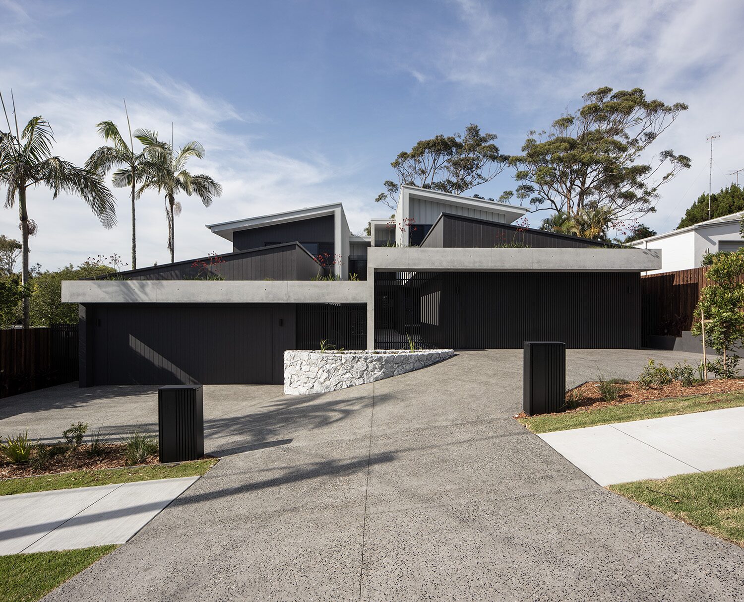 Delorme, front facade — designed by Blackwood Architecture, built by JT Homes